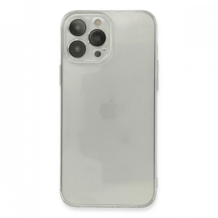 Apple iPhone 13 Pro Max Kılıf Fly Lens Silikon - Şeffaf
