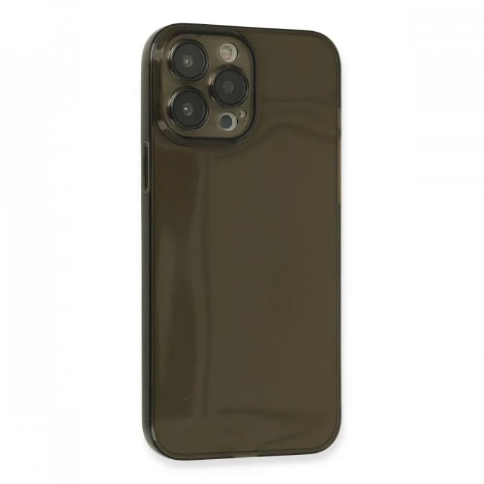 Apple iPhone 13 Pro Max Kılıf Fly Lens Silikon - Siyah