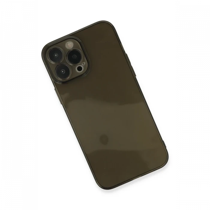 Apple iPhone 13 Pro Max Kılıf Fly Lens Silikon - Siyah