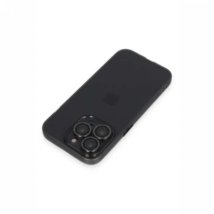 Apple iPhone 13 Pro Max Kılıf Luko Lens Silikon - Siyah