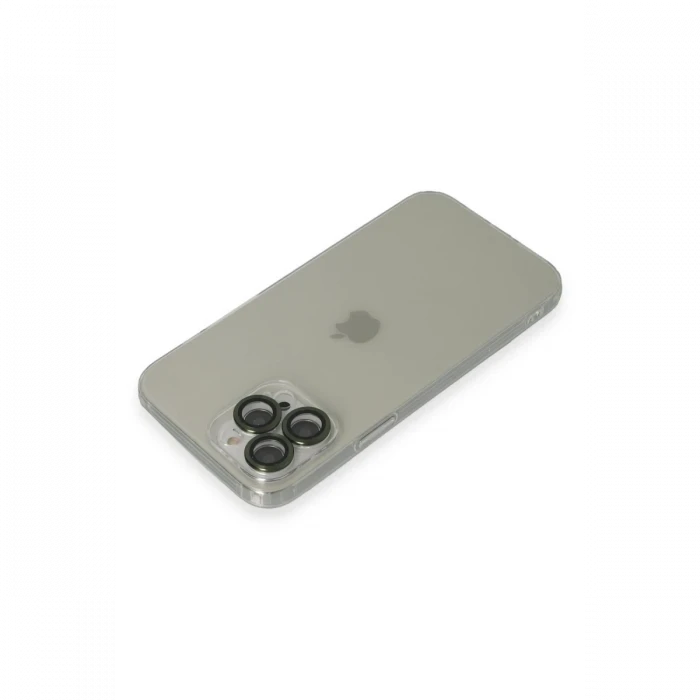 Apple iPhone 13 Pro Max Kılıf Luko Lens Silikon - Yeşil