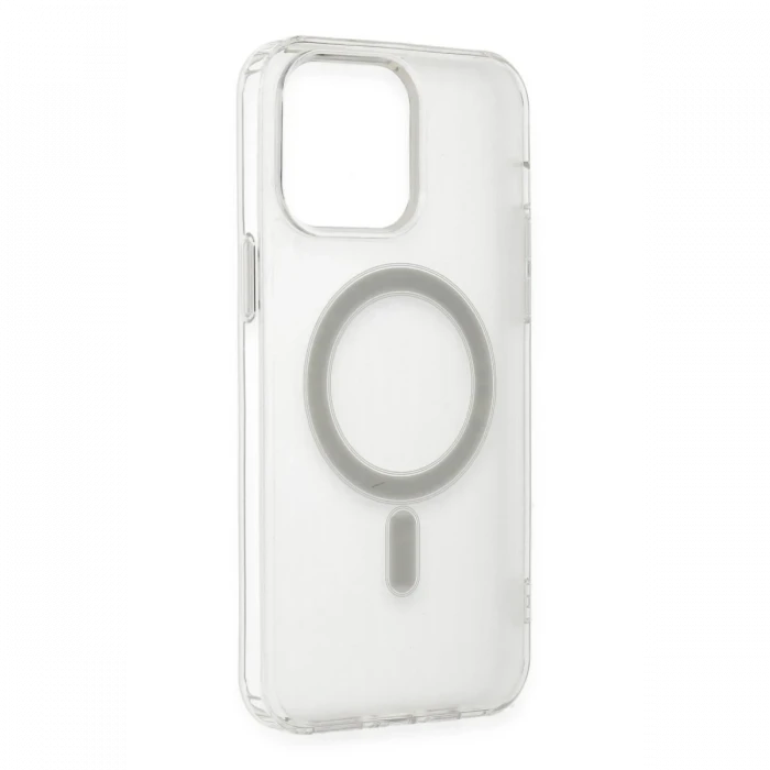 Apple iPhone 13 Pro Max Kılıf Matte Şeffaf Magneticsafe - Şeffaf