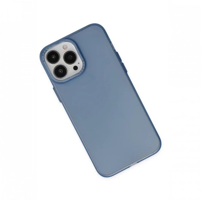Apple iPhone 13 Pro Max Kılıf Modos Metal Kapak - Lacivert