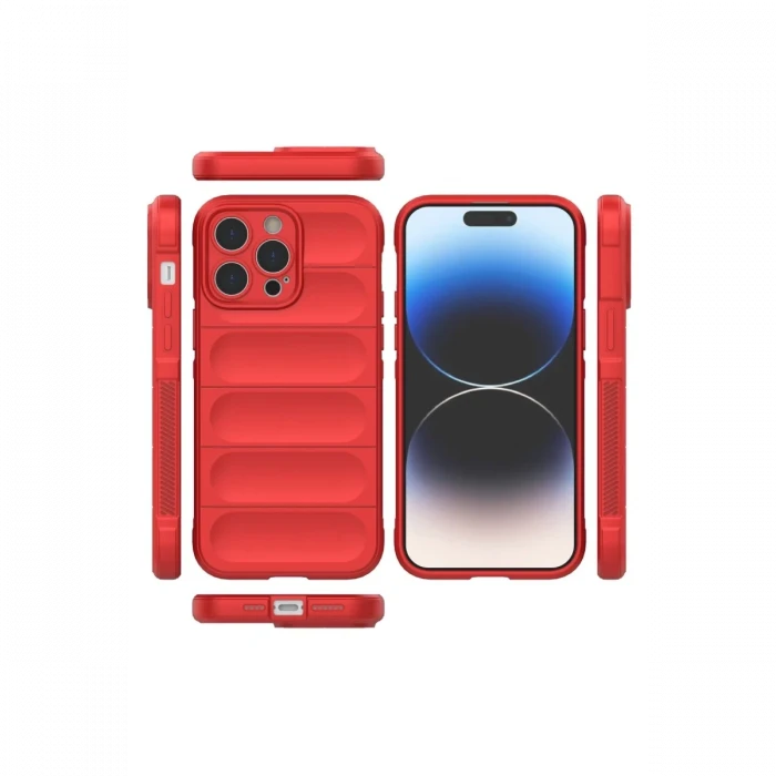 Apple iPhone 13 Pro Max Kılıf Optimum Silikon - Kırmızı