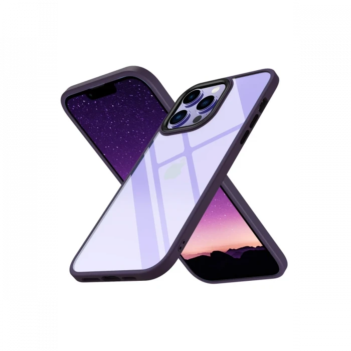 Apple iPhone 13 Pro Max Kılıf Power Silikon - Mor