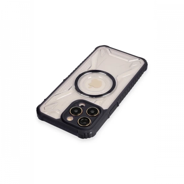 Apple iPhone 13 Pro Max Kılıf Prag Magneticsafe Kapak - Siyah