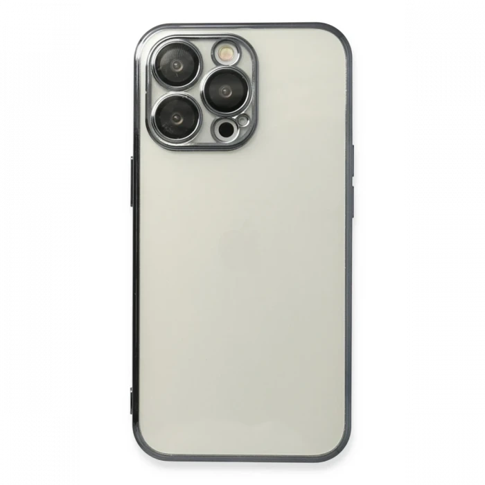 Apple iPhone 13 Pro Max Kılıf Razer Lensli Silikon - Siyah