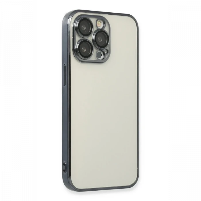 Apple iPhone 13 Pro Max Kılıf Razer Lensli Silikon - Siyah