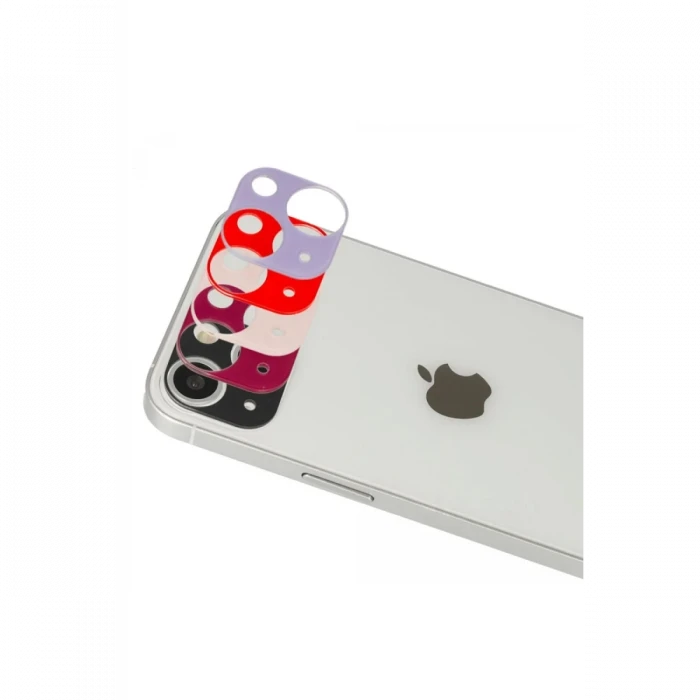 Apple iPhone 13 Rainbow Kamera Lens Koruma Cam - Mor