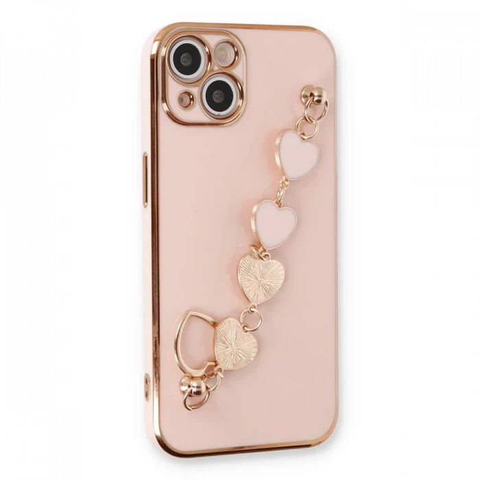 Apple iPhone 14 Kılıf Esila Silikon - Pudra