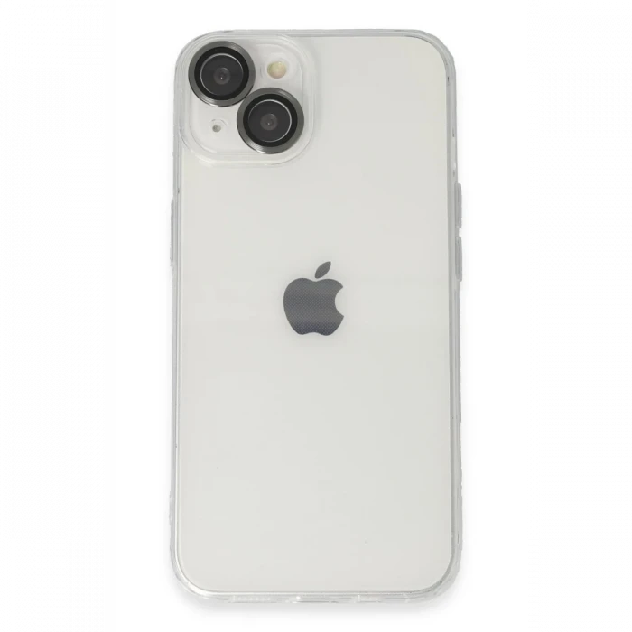 Apple iPhone 14 Kılıf Luko Lens Silikon - Siyah