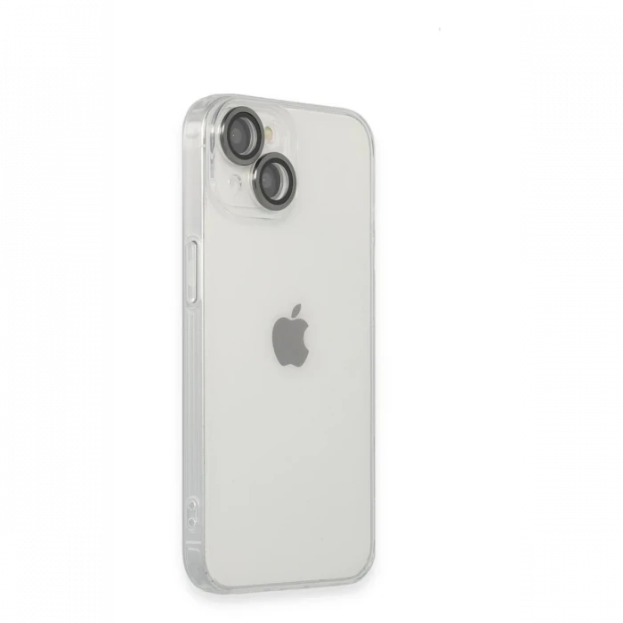 Apple iPhone 14 Kılıf Luko Lens Silikon - Siyah