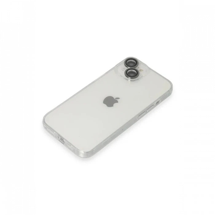 Apple iPhone 14 Kılıf Luko Lens Silikon - Siyah