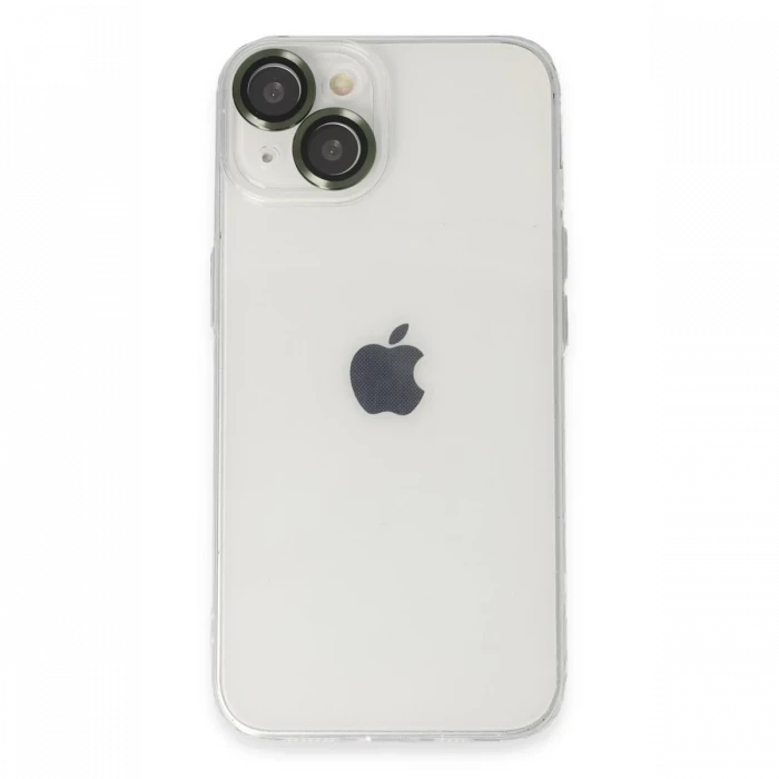Apple iPhone 14 Kılıf Luko Lens Silikon - Yeşil