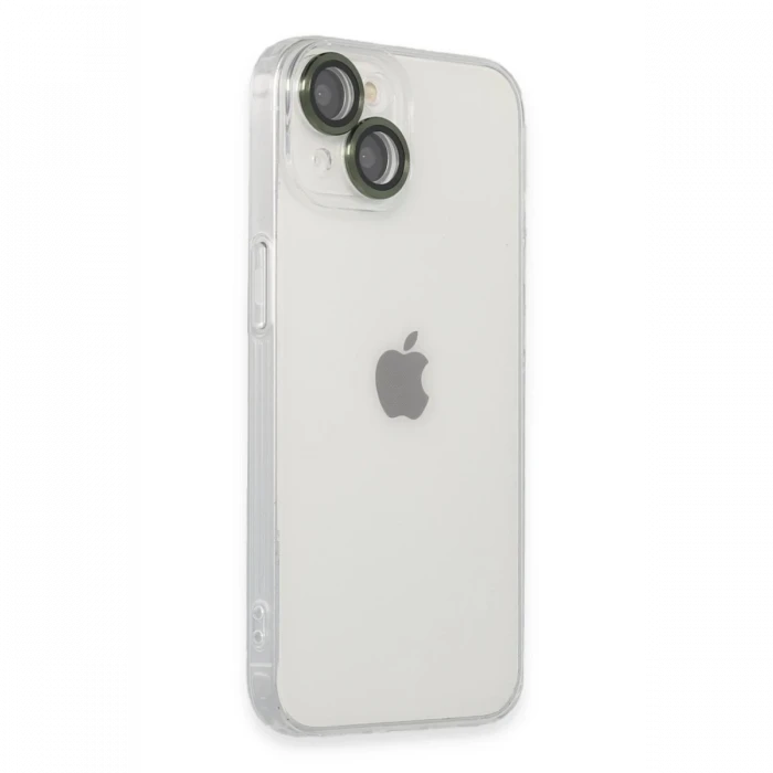 Apple iPhone 14 Kılıf Luko Lens Silikon - Yeşil