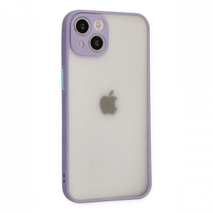 Apple iPhone 14 Kılıf Montreal Silikon Kapak - Mor