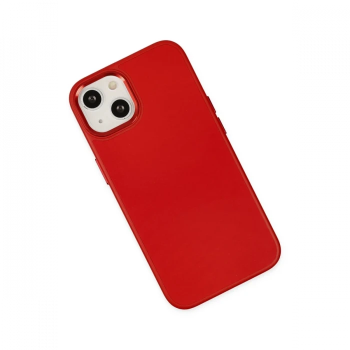Apple iPhone 14 Plus Kılıf Asya Deri Silikon - Kırmızı