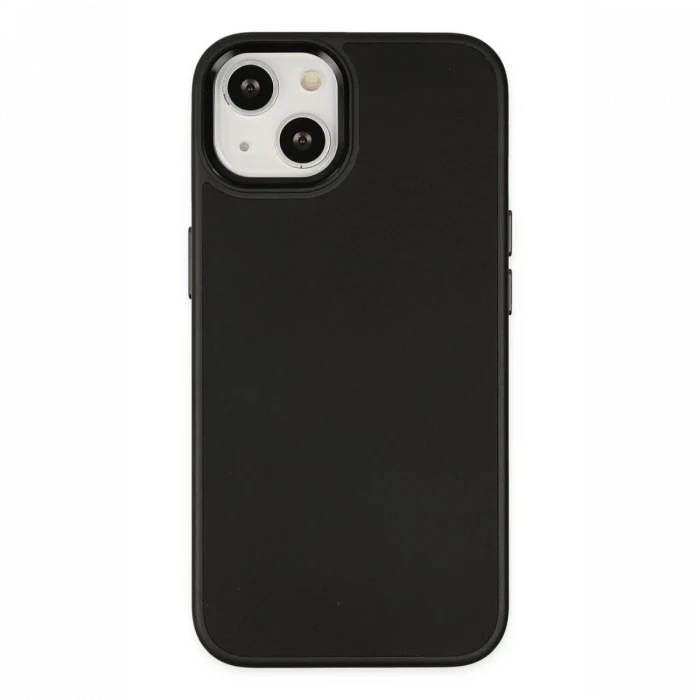 Apple iPhone 14 Plus Kılıf Asya Deri Silikon - Siyah
