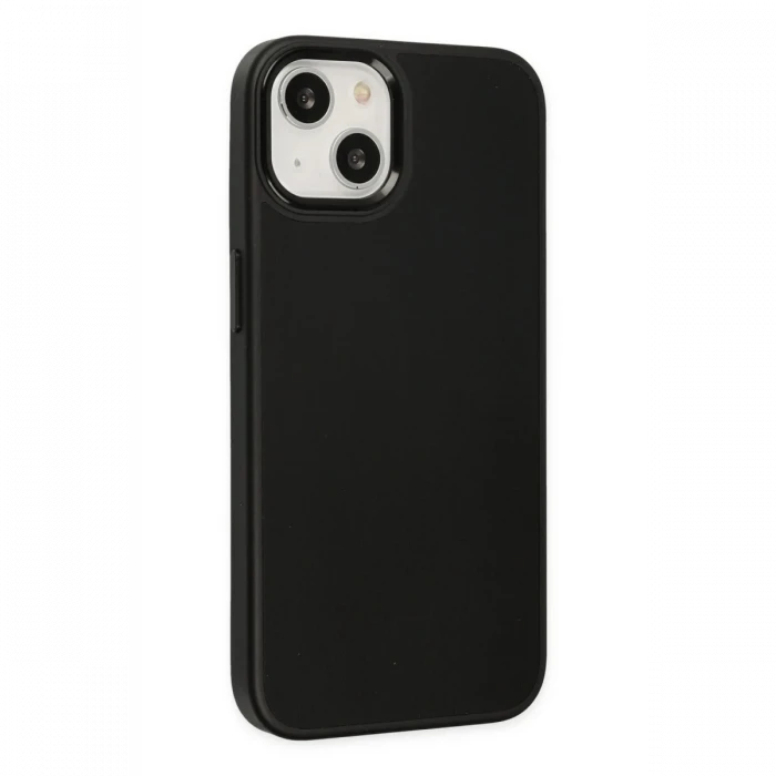 Apple iPhone 14 Plus Kılıf Asya Deri Silikon - Siyah