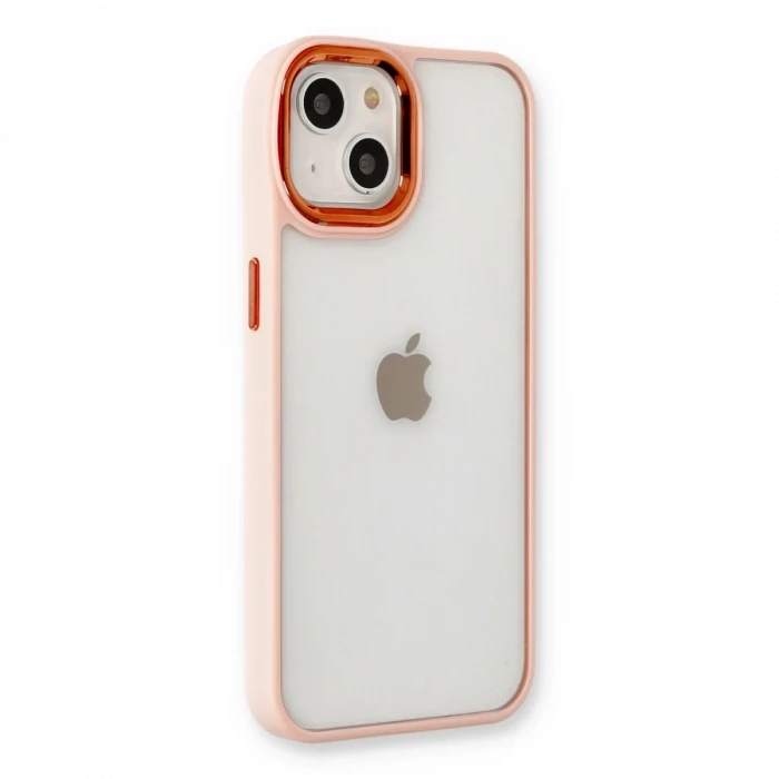Apple iPhone 14 Plus Kılıf Dora Kapak - Pudra