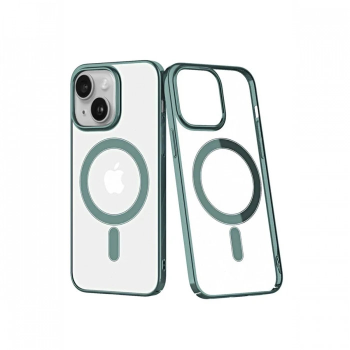 Apple iPhone 14 Plus Kılıf Element Magneticsafe Sert Kapak - Köknar Yeşili