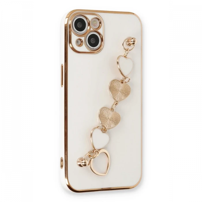 Apple iPhone 14 Plus Kılıf Esila Silikon - Beyaz