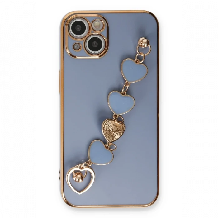 Apple iPhone 14 Plus Kılıf Esila Silikon - Gri
