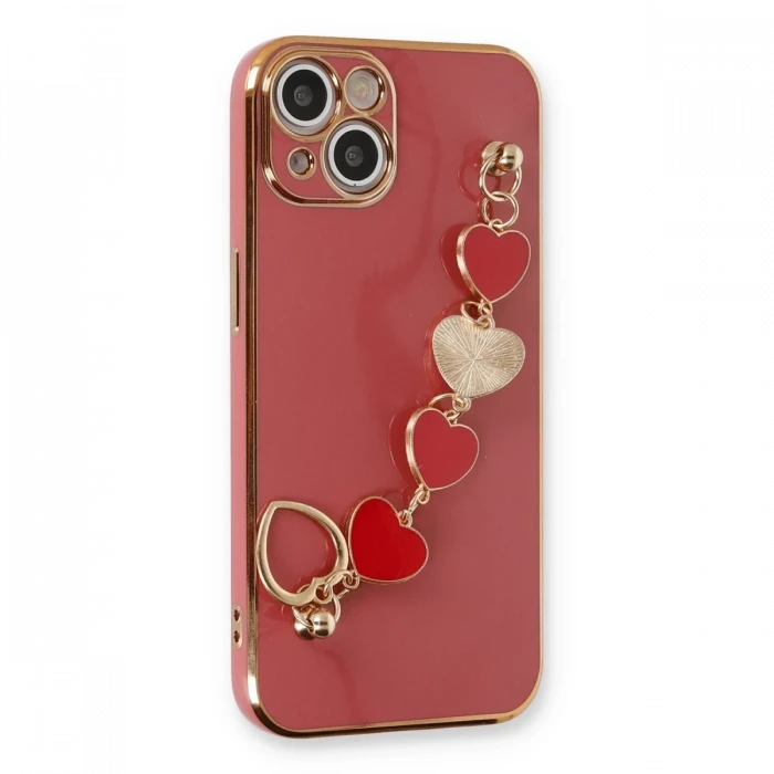 Apple iPhone 14 Plus Kılıf Esila Silikon - Kırmızı