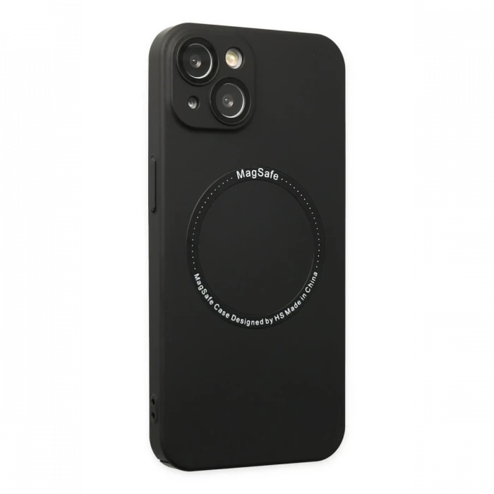 Apple iPhone 14 Plus Kılıf Jack Magneticsafe Lens Silikon - Siyah