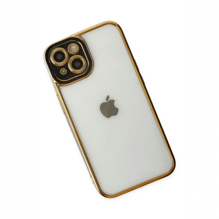 Apple iPhone 14 Plus Kılıf Liva Lens Silikon - Siyah