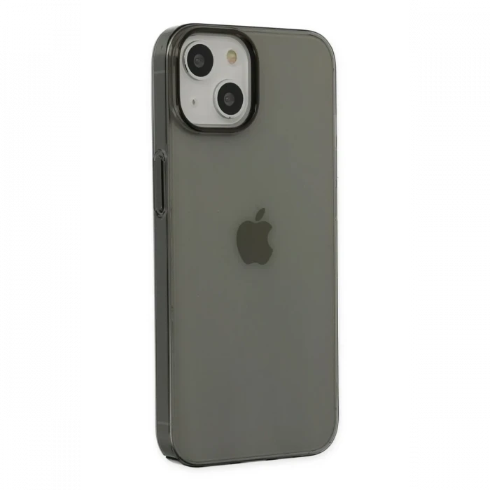 Apple iPhone 14 Plus Kılıf Pc Sert Şeffaf Kapak - Siyah