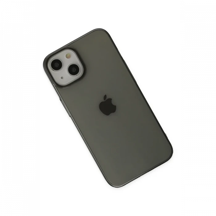Apple iPhone 14 Plus Kılıf Pc Sert Şeffaf Kapak - Siyah