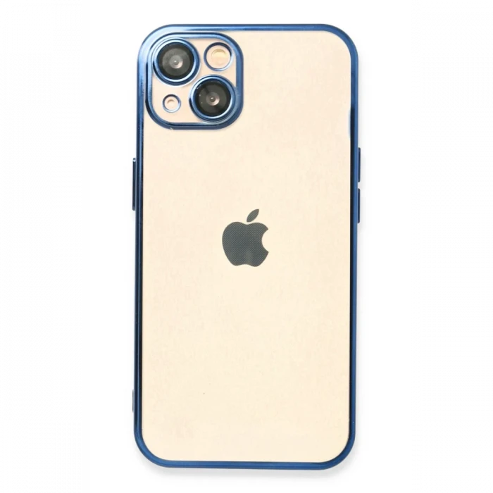 Apple iPhone 14 Plus Kılıf Razer Lensli Silikon - Açık Mavi