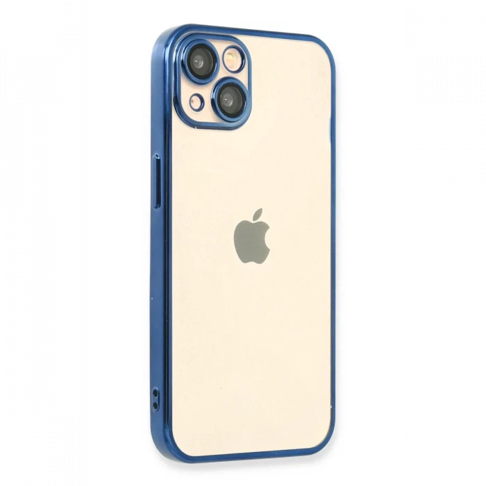 Apple iPhone 14 Plus Kılıf Razer Lensli Silikon - Açık Mavi