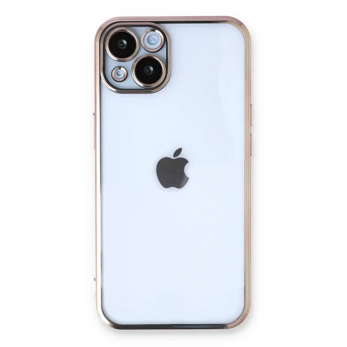 Apple iPhone 14 Plus Kılıf Razer Lensli Silikon - Gold