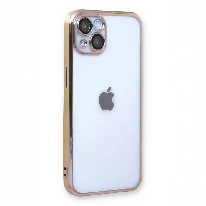 Apple iPhone 14 Plus Kılıf Razer Lensli Silikon - Gold