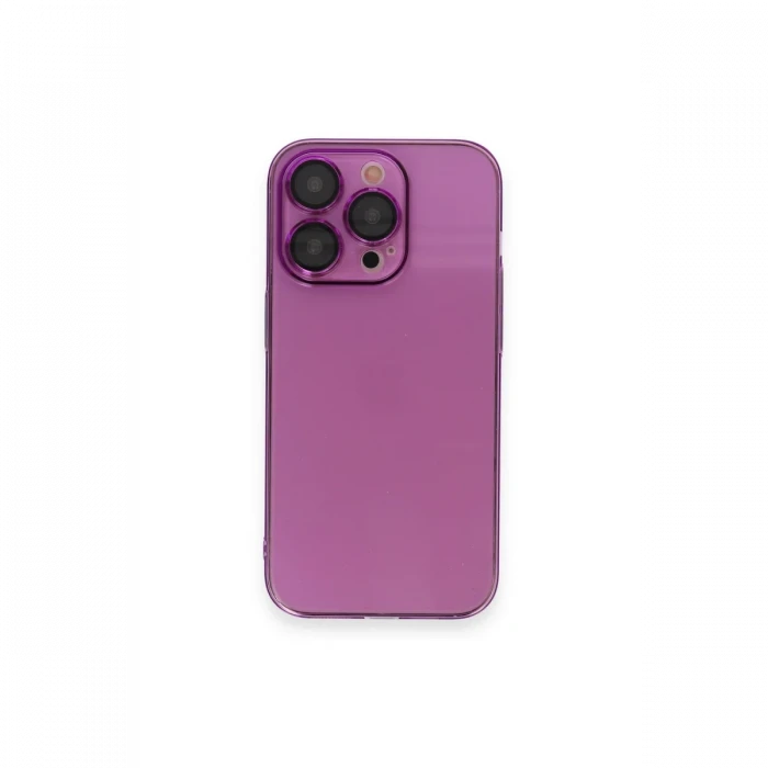 Apple iPhone 14 Pro Kılıf Armada Lensli Kapak - Mor