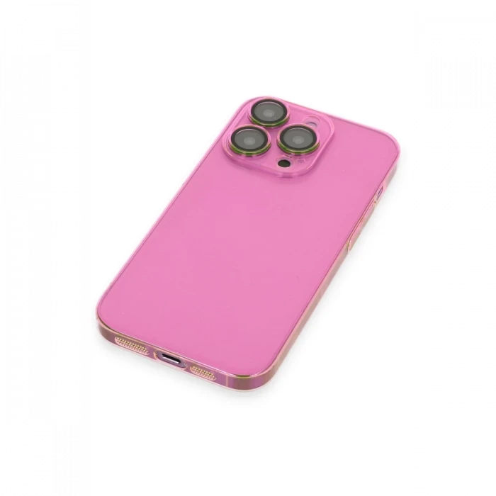 Apple iPhone 14 Pro Kılıf Armada Lensli Kapak - Pembe