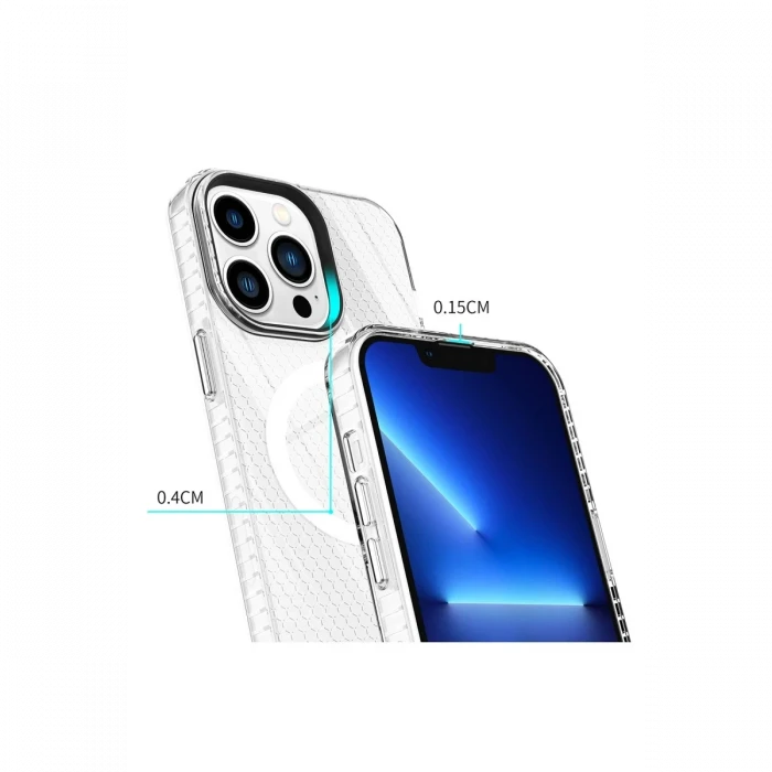 Apple iPhone 14 Pro Kılıf Beta Magneticsafe Silikon - Şeffaf