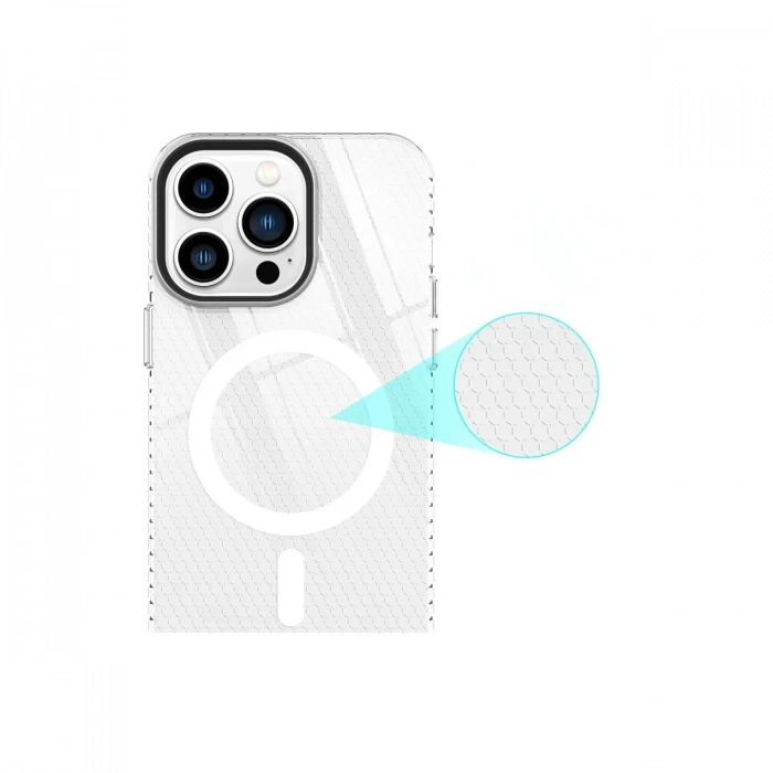 Apple iPhone 14 Pro Kılıf Beta Magneticsafe Silikon - Şeffaf