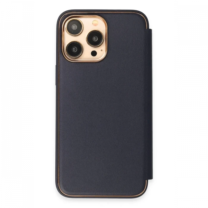 Apple iPhone 14 Pro Kılıf Dolpin Kapaklı - Lacivert
