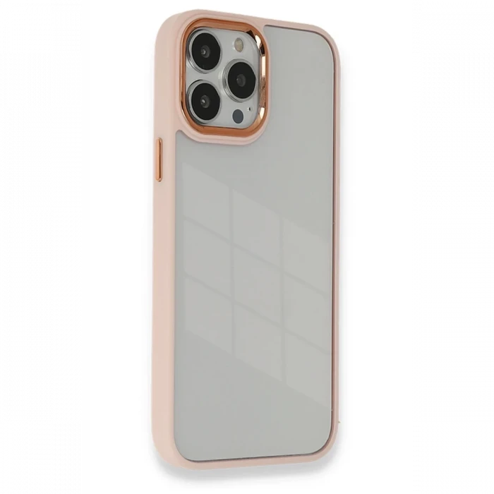 Apple iPhone 14 Pro Kılıf Dora Kapak - Pudra