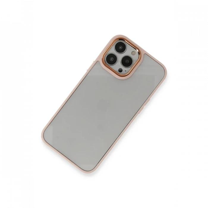 Apple iPhone 14 Pro Kılıf Dora Kapak - Pudra