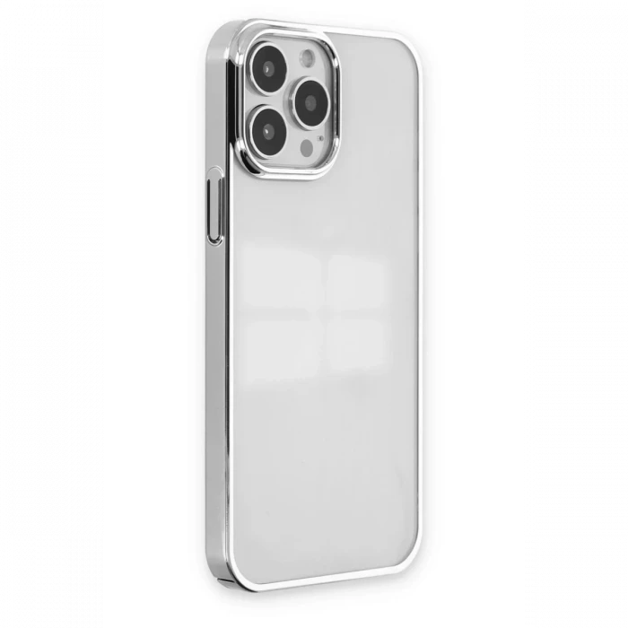 Apple iPhone 14 Pro Kılıf Element Silikon - Gümüş