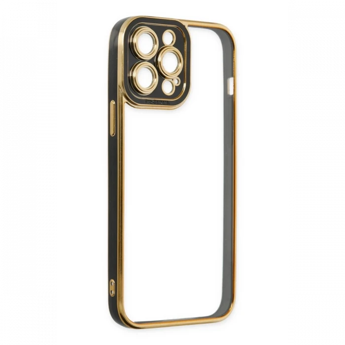 Apple iPhone 14 Pro Kılıf Liva Lens Silikon - Siyah