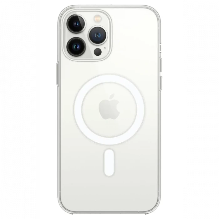 Apple iPhone 14 Pro Kılıf Magneticsafe Şeffaf Silikon - Şeffaf