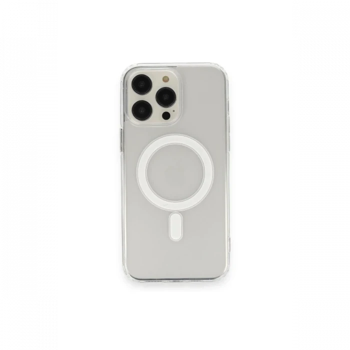 Apple iPhone 14 Pro Kılıf Matte Şeffaf Magneticsafe - Şeffaf