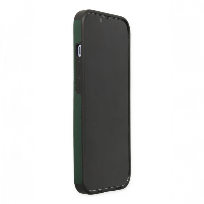 Apple iPhone 14 Pro Kılıf Mega Standlı Silikon - Yeşil