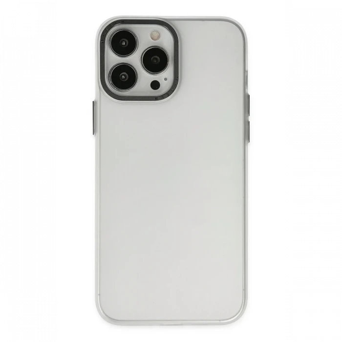 Apple iPhone 14 Pro Kılıf Modos Metal Kapak - Şeffaf