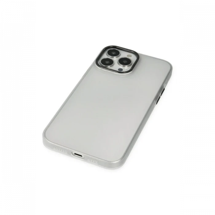 Apple iPhone 14 Pro Kılıf Modos Metal Kapak - Şeffaf